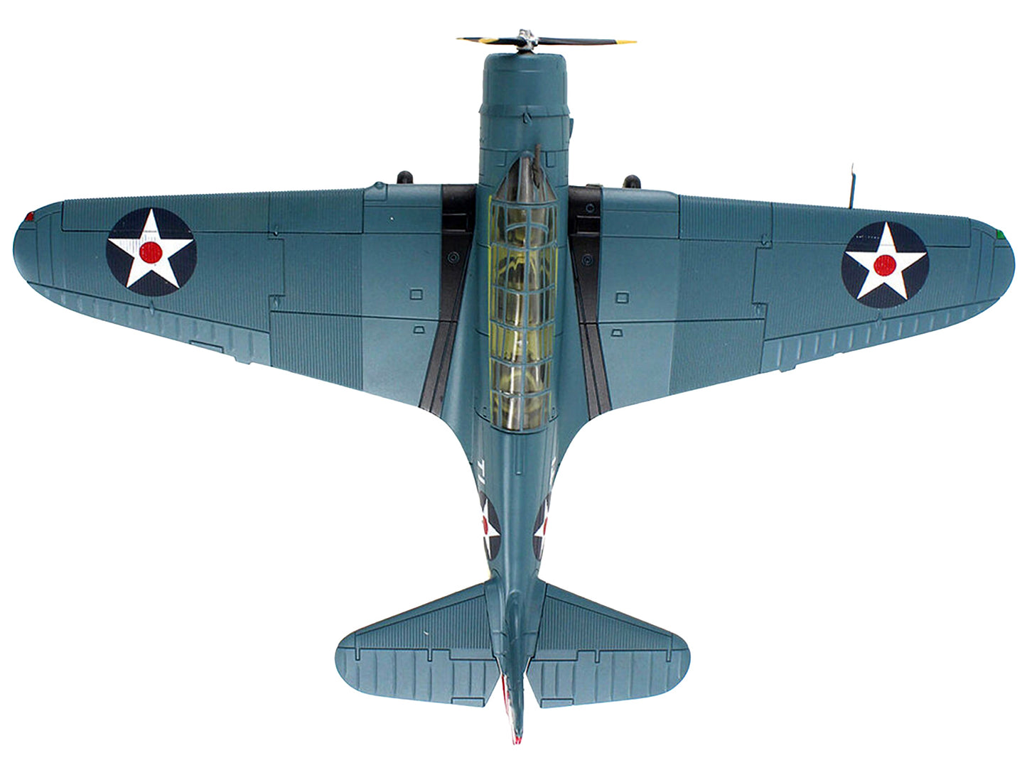 Douglas TBD-1 Devastator Bomber Aircraft "Lt. Cdr. James Brett VT-2 USS Lexington" (1942) United States Navy "SkyMax Models" Series 1/72 Diecast Model by Hobby Master