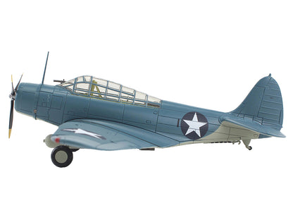 Douglas TBD-1 Devastator Bomber Aircraft "Battle of Midway Lt Cdr EE Lindsey VT-6 USS Enterprise" (1942) United States Navy "SkyMax Models" Series 1/72 Diecast Model by Hobby Master