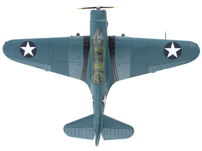 Douglas TBD-1 Devastator Bomber Aircraft "Battle of Midway Lt Cdr EE Lindsey VT-6 USS Enterprise" (1942) United States Navy "SkyMax Models" Series 1/72 Diecast Model by Hobby Master