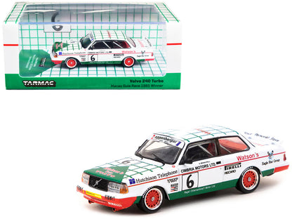 Volvo 240 Turbo #6 Gianfranco Brancatelli Winner "Macau Guia Race" (1985) "Hobby64" Series 1/64 Diecast Model Car by Tarmac Works