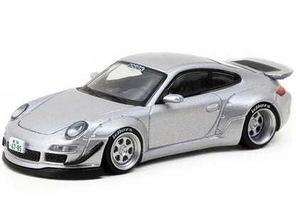 RWB 997 Abu Dhabi Silver Metallic "Rough World" "Hobby64" Series 1/64 Diecast Model Car by Tarmac Works