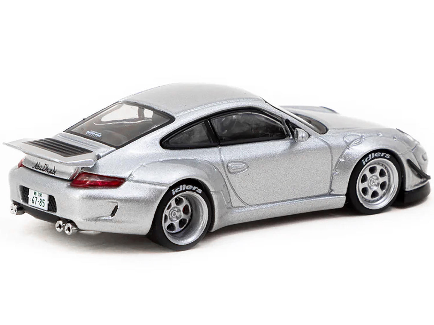 RWB 997 Abu Dhabi Silver Metallic "Rough World" "Hobby64" Series 1/64 Diecast Model Car by Tarmac Works