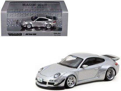 RWB 997 Abu Dhabi Silver Metallic "Rough World" "Hobby64" Series 1/64 Diecast Model Car by Tarmac Works