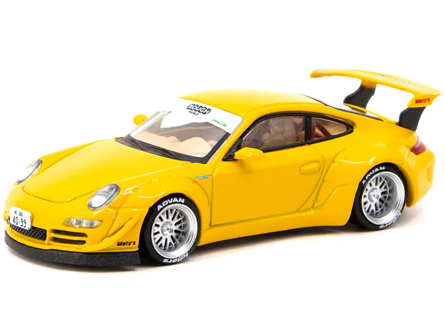 RWB 997 Yellow "Notting Hill" "Hobby64" Series 1/64 Diecast Model Car by Tarmac Works