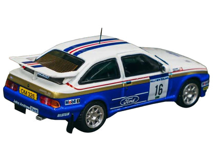 Ford Sierra RS Cosworth #16 Saeed Al-Hajri - Steve Bond "Rally of New Zealand" (1989) "Hobby64" Series 1/64 Diecast Model Car by Tarmac Works