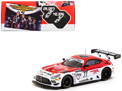 Mercedes-AMG GT3 #77 Daniel Juncadella - Raffaele Marciello - Daniel Morad "Craft-Bamboo Racing" Winner "Indianapolis 8 Hours" (2022) "Hobby64" Series 1/64 Diecast Model Car by Tarmac Works