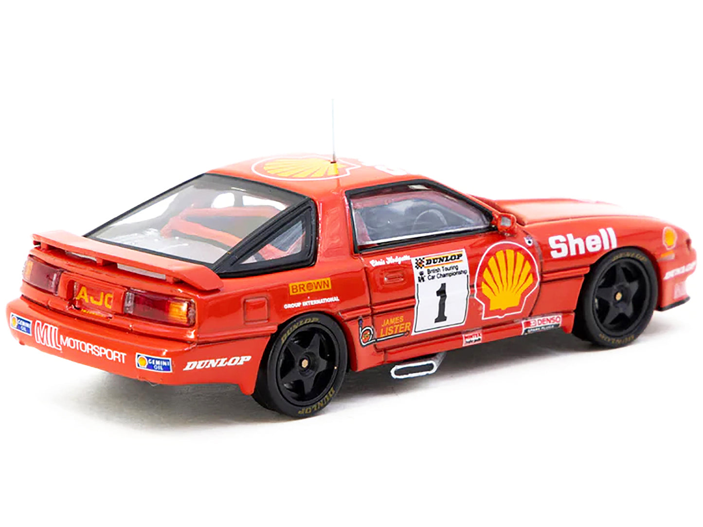 Toyota Supra Turbo (MA70) RHD (Right Hand Drive) #1 Chris Hodgetts "British Touring Car Championship" (1988) "Hobby64" Series 1/64 Diecast Model Car by Tarmac Works