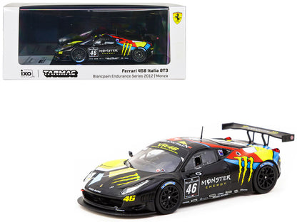 Ferrari 458 Italia GT3 #46 Valentino Rossi - Alessio Salucci - Andrea Ceccato "Monza - Blancpain Endurance Series" (2012) "Hobby64" Series 1/64 Diecast Model Car by Tarmac Works