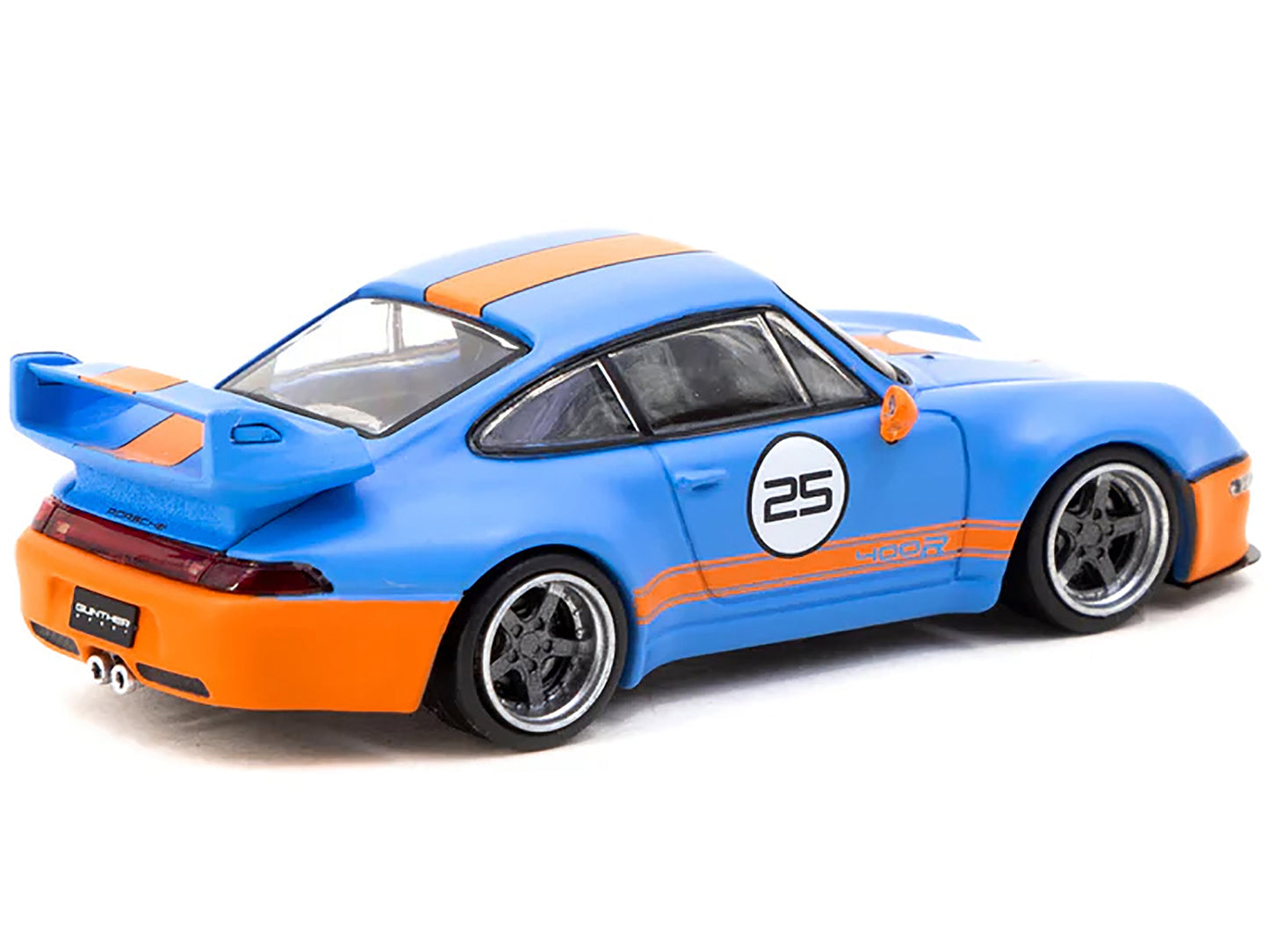 Gunther Werks 993 #25 Blue with Orange Stripes "Hobby64" Series 1/64 Diecast Model Car by Tarmac Works