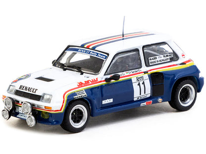 Renault 5 Turbo #11 Attila Ferjancz - Janos Tandari "Rothmans Racing" "Rally Costa Brava" (1985) "Hobby64" Series 1/64 Diecast Model by Tarmac Works