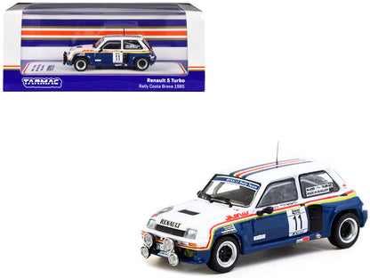 Renault 5 Turbo #11 Attila Ferjancz - Janos Tandari "Rothmans Racing" "Rally Costa Brava" (1985) "Hobby64" Series 1/64 Diecast Model by Tarmac Works