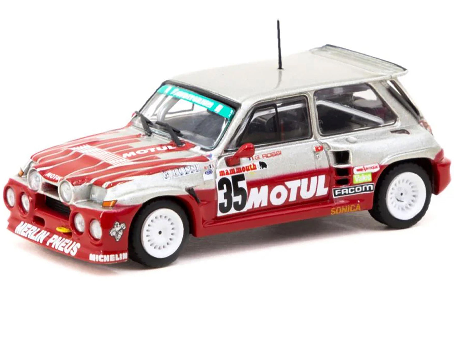 Renault 5 MAXI Turbo #35 Giovanni Rossi "European Hill-Climb Championship" (1987) "Hobby64" Series 1/64 Diecast Model by Tarmac Works