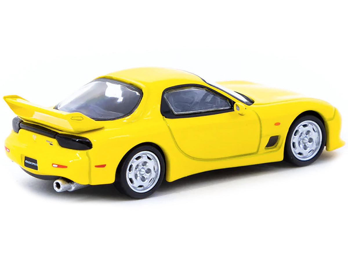 Mazda RX-7 (FD3S) Mazdaspeed A-Spec RHD (Right Hand Drive) Competition Yellow Mica "Global64" Series 1/64 Diecast Model Car by Tarmac Works