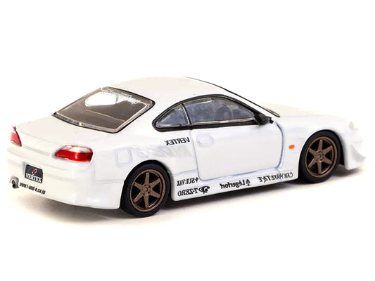 Nissan Silvia (S15) Vertex RHD (Right Hand Drive) White Metallic "Lamley Special Edition" "Global64" Series 1/64 Diecast Model by Tarmac Works