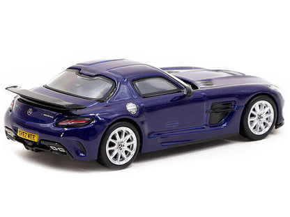 Mercedes-Benz SLS AMG Coupe Black Series Blue Metallic "SHMEE150" "Global64" Series 1/64 Diecast Model by Tarmac Works