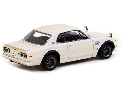 Nissan Skyline 2000GT-R (KPGC10) RHD (Right Hand Drive) Ivory White "Japan Special Edition" "Global64" Series 1/64 Diecast Model Car by Tarmac Works