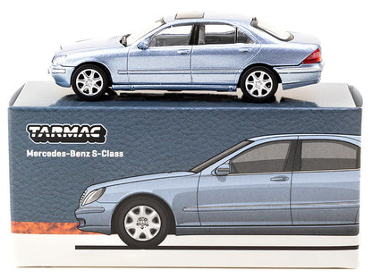 Mercedes-Benz S-Class Horizon Blue Metallic "Global64" Series 1/64 Diecast Model by Tarmac Works