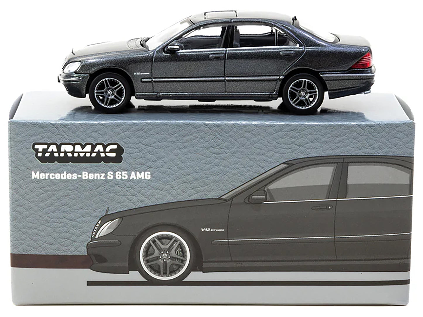 Mercedes-Benz S 65 AMG Tectite Gray Metallic "Global64" Series 1/64 Diecast Model by Tarmac Works