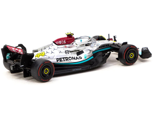 Mercedes-AMG F1 W13 E Performance #44 Lewis Hamilton 2nd Place Formula One F1 "Sao Paulo GP" (2022) "Global64" Series 1/64 Diecast Model Car by Tarmac Works