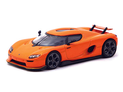 Koenigsegg CC850 Orange Metallic "Global64" Series 1/64 Diecast Model by Tarmac Works