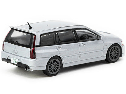 Mitsubishi Lancer Evolution Wagon RHD (Right Hand Drive) Silver Metallic "Road64" Series 1/64 Diecast Model Car by Tarmac Works