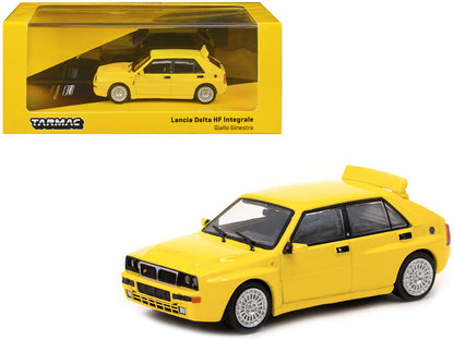 Lancia Delta HF Integrale Giallo Ginestra Yellow "Road64" Series 1/64 Diecast Model Car by Tarmac Works