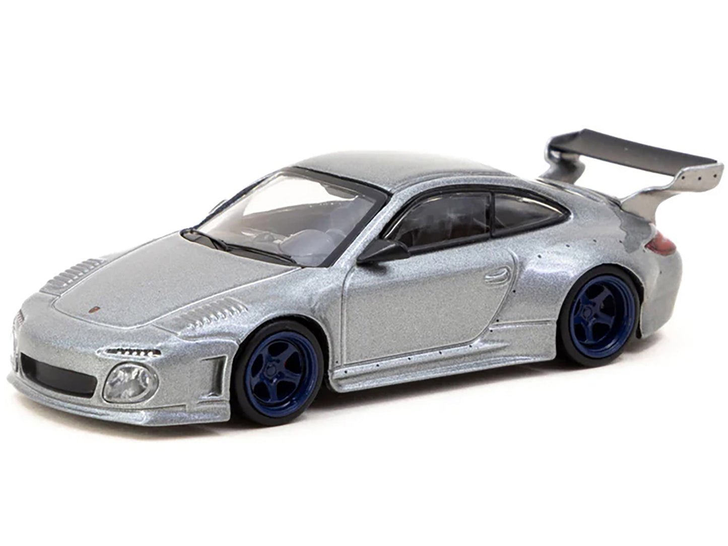 Old & New 997 Gray Metallic "Road64" Series 1/64 Diecast Model Car by Tarmac Works