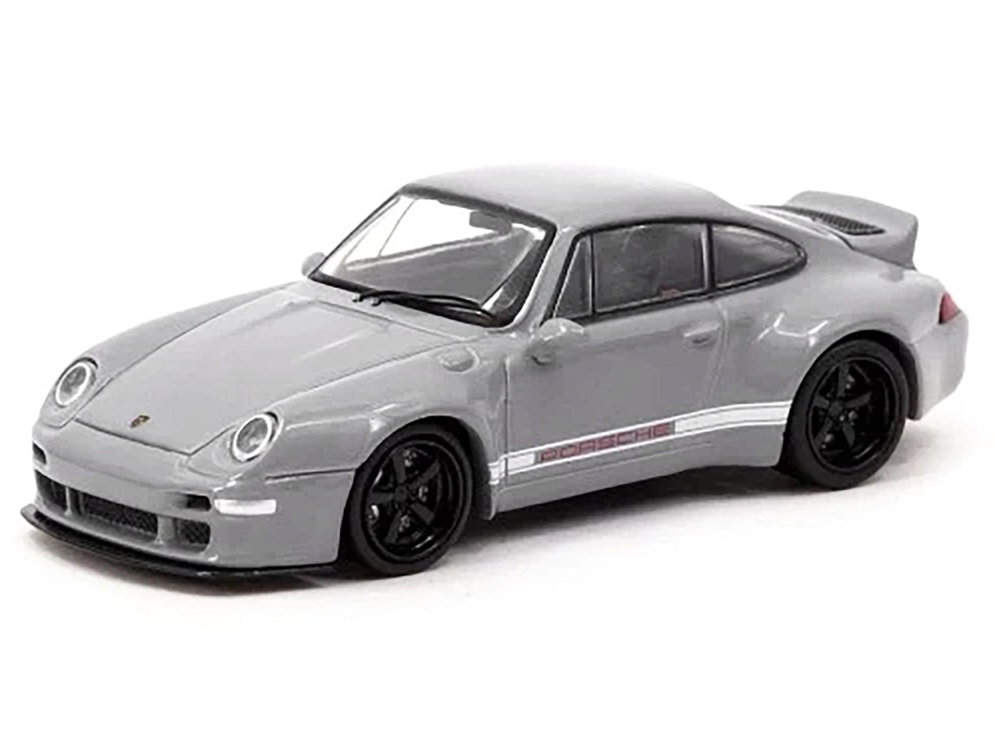 Gunther Werks 993 Gray "Road64" Series 1/64 Diecast Model Car by Tarmac Works