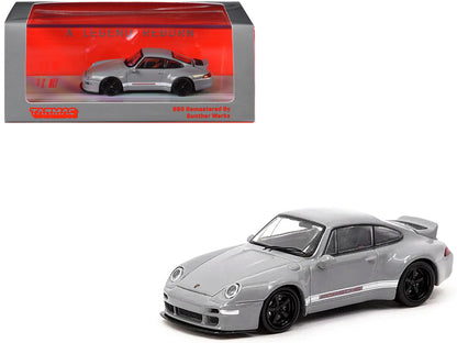 Gunther Werks 993 Gray "Road64" Series 1/64 Diecast Model Car by Tarmac Works