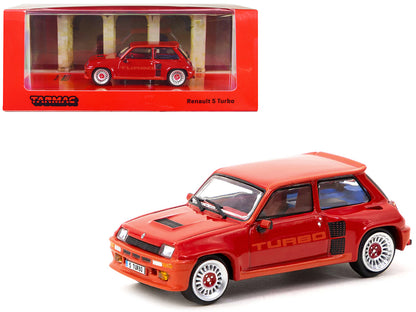 Renault 5 Turbo Red "Road64" Series 1/64 Diecast Model by Tarmac Works