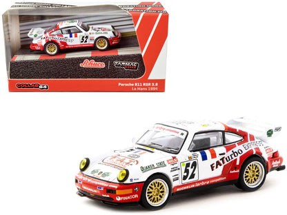 Porsche 911 RSR 3.8 #52 Jesus Pareja - Dominique Dupuy - Carlos Palau "24 Hours of Le Mans" (1994) "Collab64" Series 1/64 Diecast Model Car by Schuco & Tarmac Works