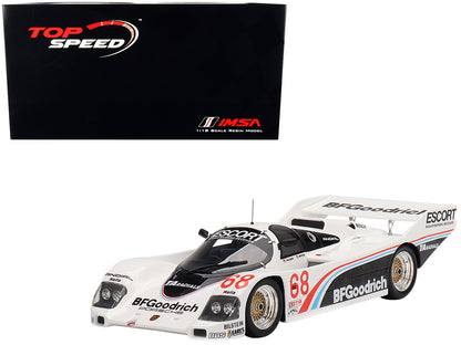 Porsche 962 #68 Darin Brassfield - John Morton "BFGoodrich" IMSA Road America 500 Miles (1986) 1/18 Model Car by Top Speed