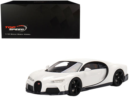 Bugatti Chiron Super Sport White 1/18 Model Car by Top Speed