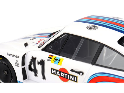 Porsche 935/77 #41 Rolf Stommelen - Manfred Schurti "Martini Racing" "24 Hours of Le Mans" (1977) 1/18 Model Car by Top Speed