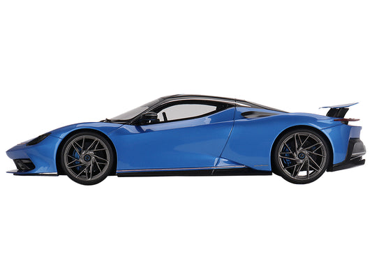 2019 Automobili Pininfarina Battista Iconica Blue Metallic with Black Top "World Premiere" 1/18 Model Car by Top Speed