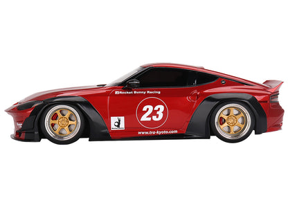 Nissan Z (RZ34) #23 Passion Red Metallic "Pandem - Rocket Bunny" 1/18 Model Car by Top Speed