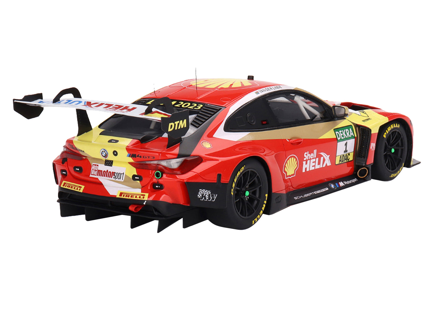 BMW M4 GT3 #1 Sheldon van der Linde "Schubert Motorsport" "DTM (Deutsche Tourenwagen Masters)" (2023) 1/18 Model Car by Top Speed