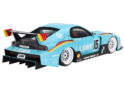 Mazda RX-7 LB-Super Silhouette RHD (Right Hand Drive) #15 James Pearman "Liberty Walk Europe" 1/18 Model Car by Top Speed