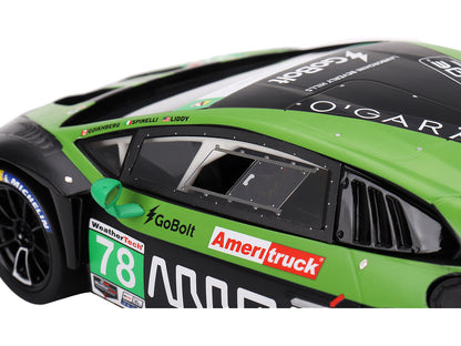 Lamborghini Huracan GT3 EVO2 #78 Misha Goikhberg - Benjamin Hites - Marco Mapelli - Loris Spinelli "Forte Racing" GTD IMSA "24 Hours of Daytona" (2023) 1/18 Model Car by Top Speed