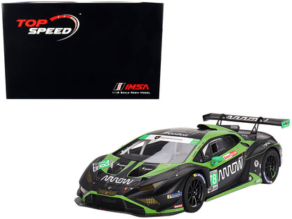 Lamborghini Huracan GT3 EVO2 #78 Misha Goikhberg - Benjamin Hites - Marco Mapelli - Loris Spinelli "Forte Racing" GTD IMSA "24 Hours of Daytona" (2023) 1/18 Model Car by Top Speed