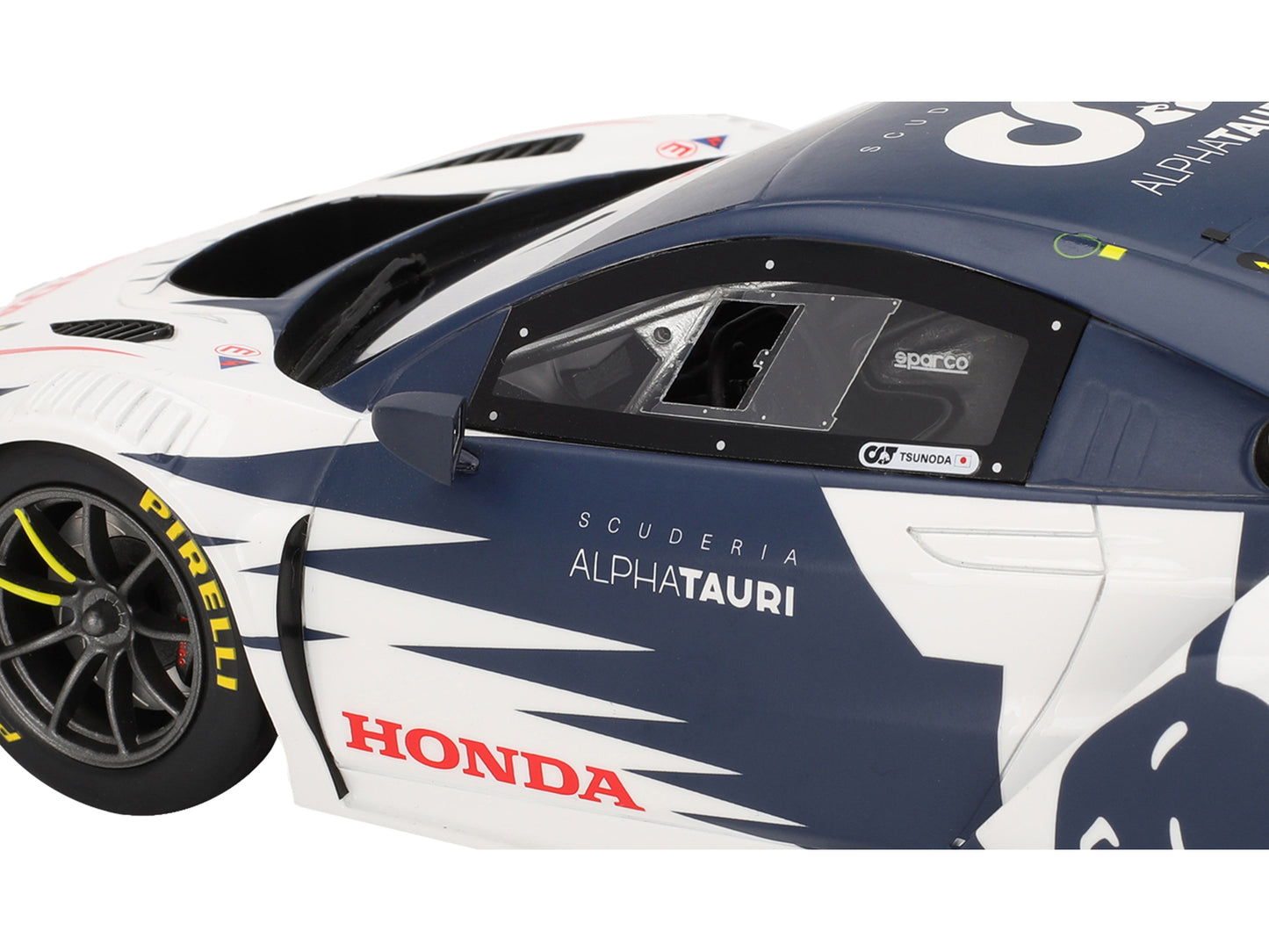 Honda NSX GT3 EVO #22 Yuki Tsunoda "AlphaTauri" "Red Bull Formula Nurburgring" (2023) 1/18 Model Car by Top Speed