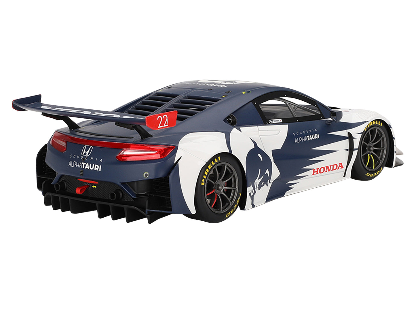 Honda NSX GT3 EVO #22 Yuki Tsunoda "AlphaTauri" "Red Bull Formula Nurburgring" (2023) 1/18 Model Car by Top Speed