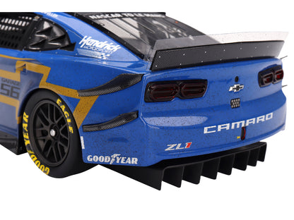 Chevrolet Camaro ZL1 #24 Jenson Button - Jimmie Johnson - Mike Rockenfeller (Post-Race Weathered Version) "Hendrick Motorsports - NASCAR Next Gen Garage 56" Innovative "24 Hours of Le Mans" (2023) 1/18 Model Car by Top Speed