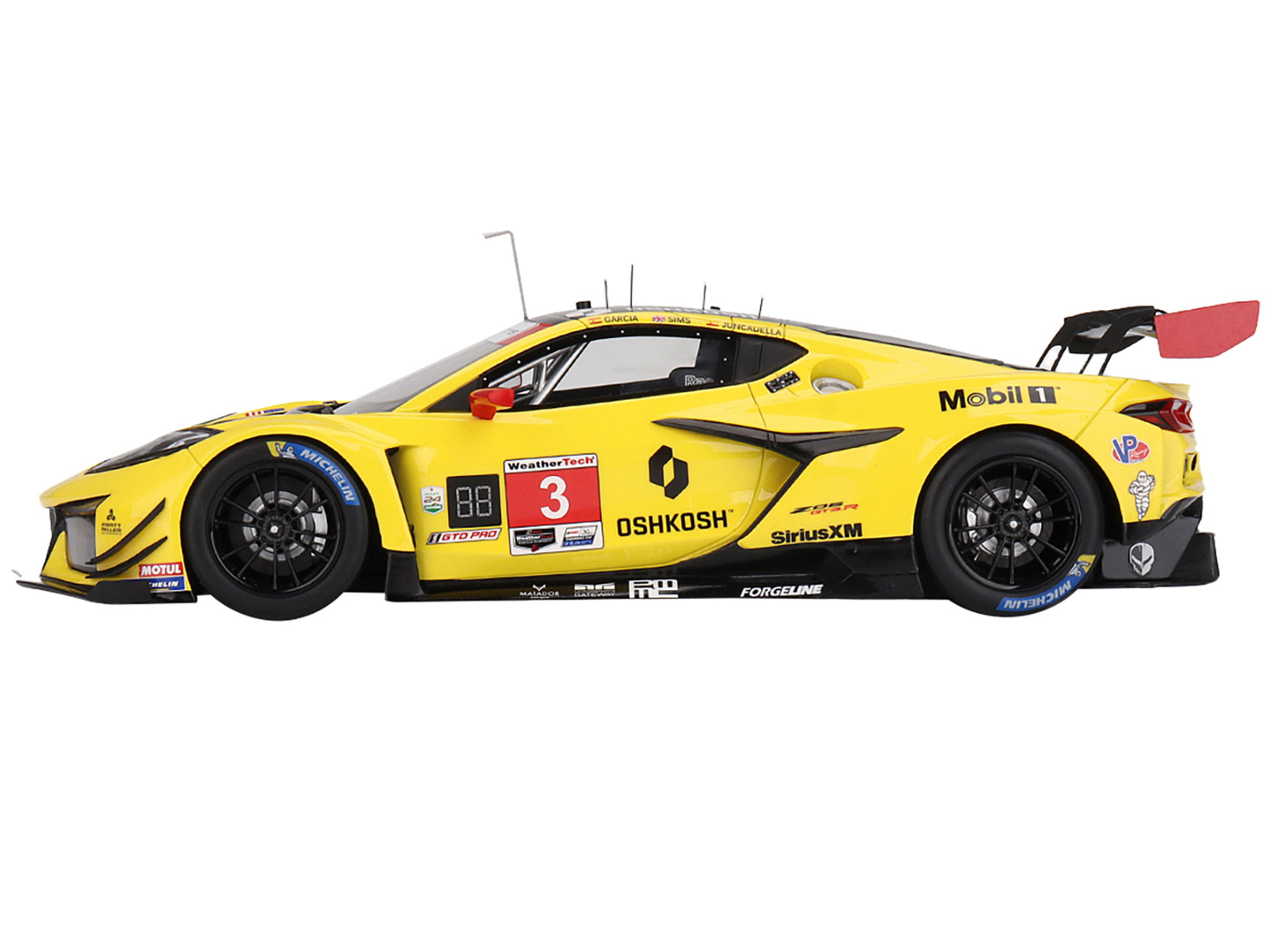 Chevrolet Corvette Z06 GT3.R #3 Antonio Garcia - Daniel Juncadella - Alexander Sims "Corvette Racing by Pratt Miller Motorsports" IMSA GTD Pro "24 Hours of Daytona" (2024) 1/18 Model Car by Top Speed