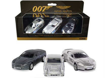 Aston Martin Collection "James Bond 007" Set of 3 Pieces Diecast Model Cars by Corgi