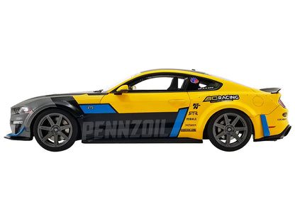 2021 Ford Mustang RTR Spec 5 Widebody "Pennzoil" Livery "USA Exclusive" Series 1/18 Model Car by GT Spirit for ACME