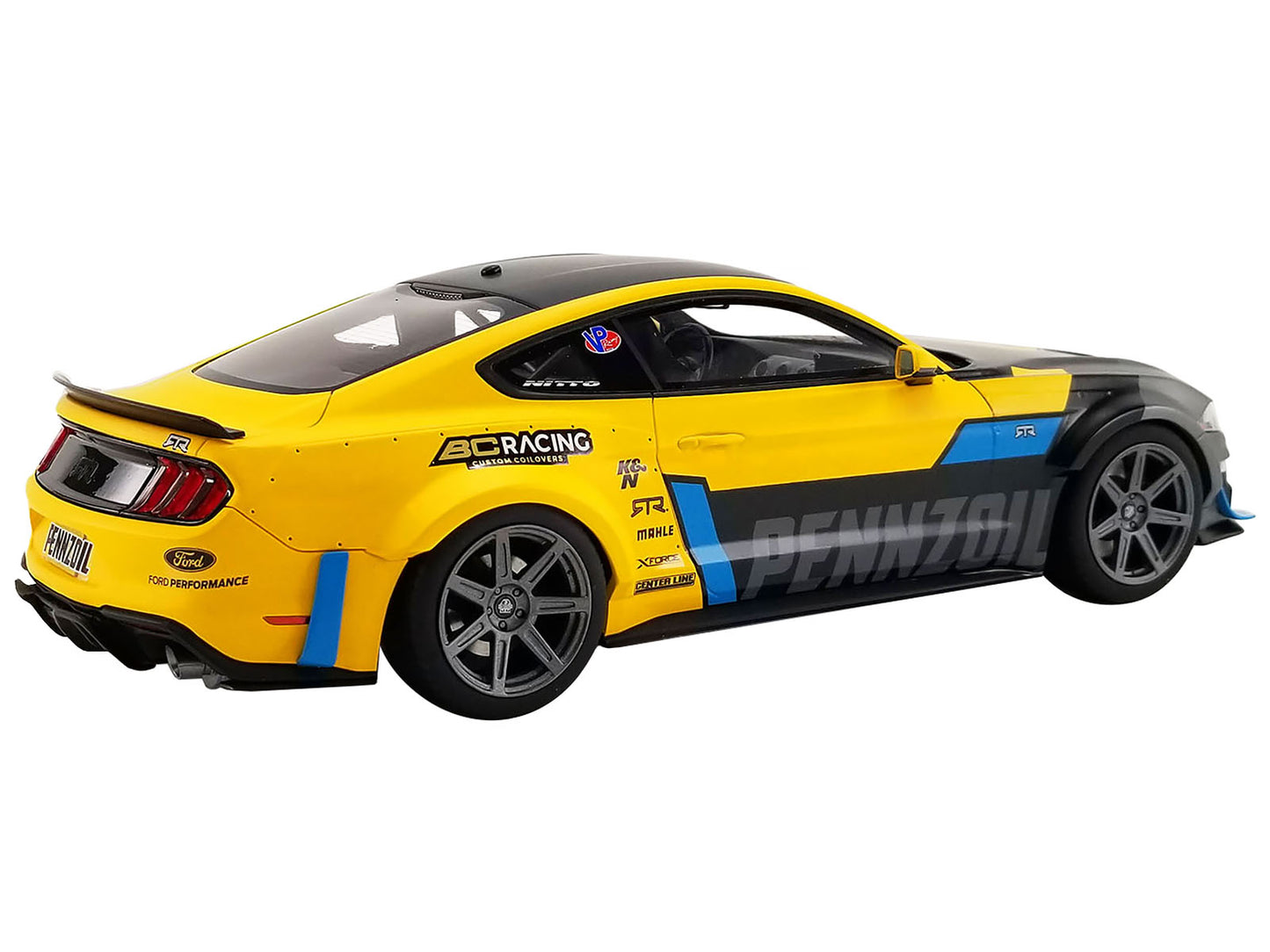 2021 Ford Mustang RTR Spec 5 Widebody "Pennzoil" Livery "USA Exclusive" Series 1/18 Model Car by GT Spirit for ACME