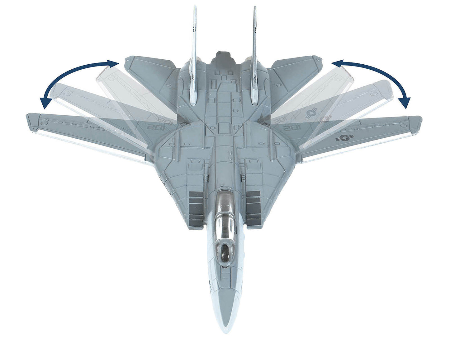 Grumman F-14 Tomcat Fighter Aircraft "VF-32 The Swordsmen" and Section D of USS Enterprise (CVN-65) Aircraft Carrier Display Deck "Legendary F-14 Tomcat" Series 1/200 Diecast Model by Forces of Valor