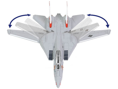 Grumman F-14A Tomcat Fighter Aircraft "VF-111 Sundowners" and Section J of USS Enterprise (CVN-65) Aircraft Carrier Display Deck "Legendary F-14 Tomcat" Series 1/200 Diecast Model by Forces of Valor