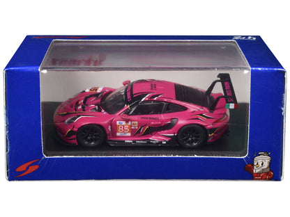 Porsche 911 RSR-19 #85 Sarah Bovy - Rahel Frey - Michelle Gatting "Iron Dames" "24 Hours of Le Mans" (2023) 1/64 Diecast Model Car by Sparky